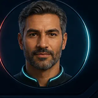 AI-generated CARVIS face